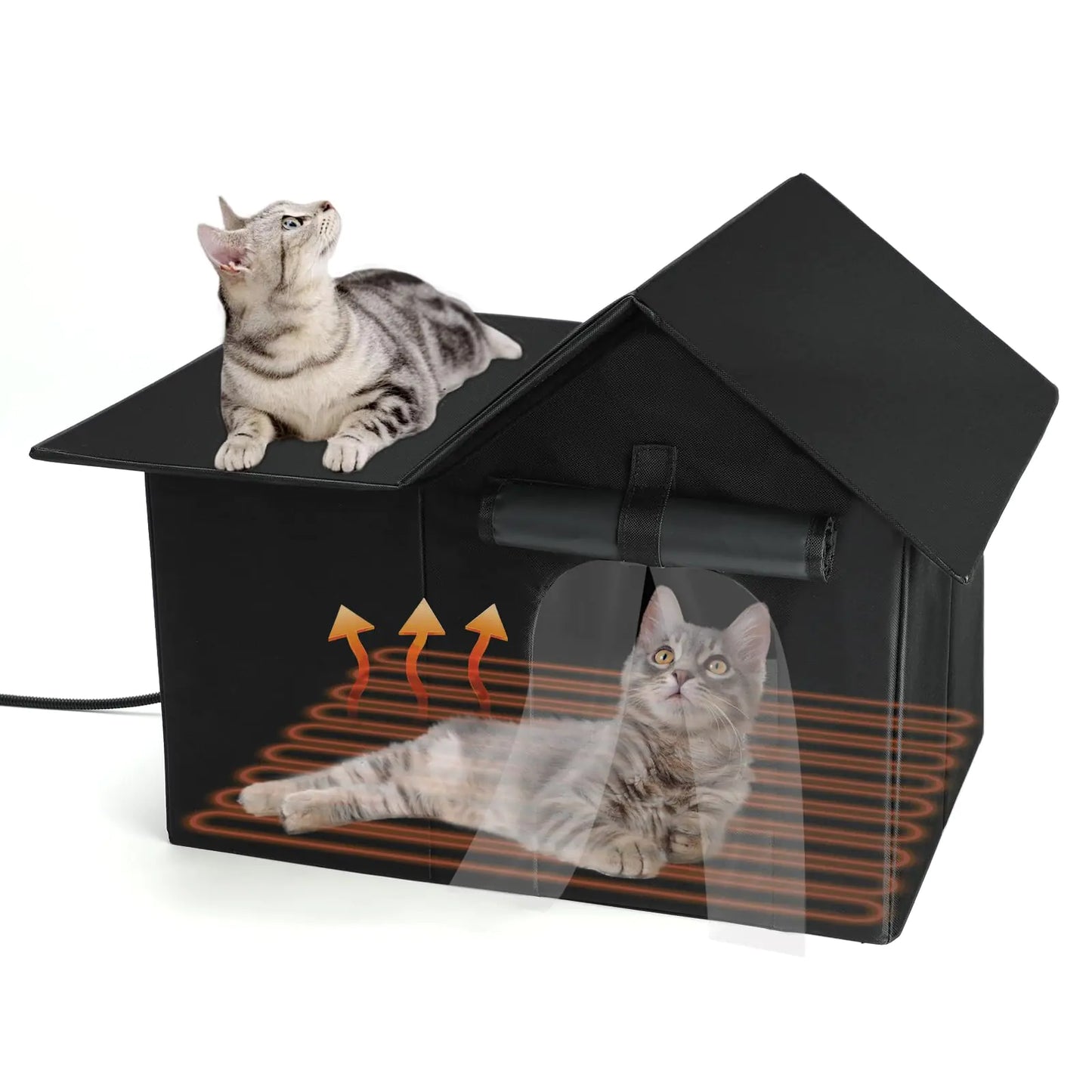 Outdoor Weatherproof Heated Cat House